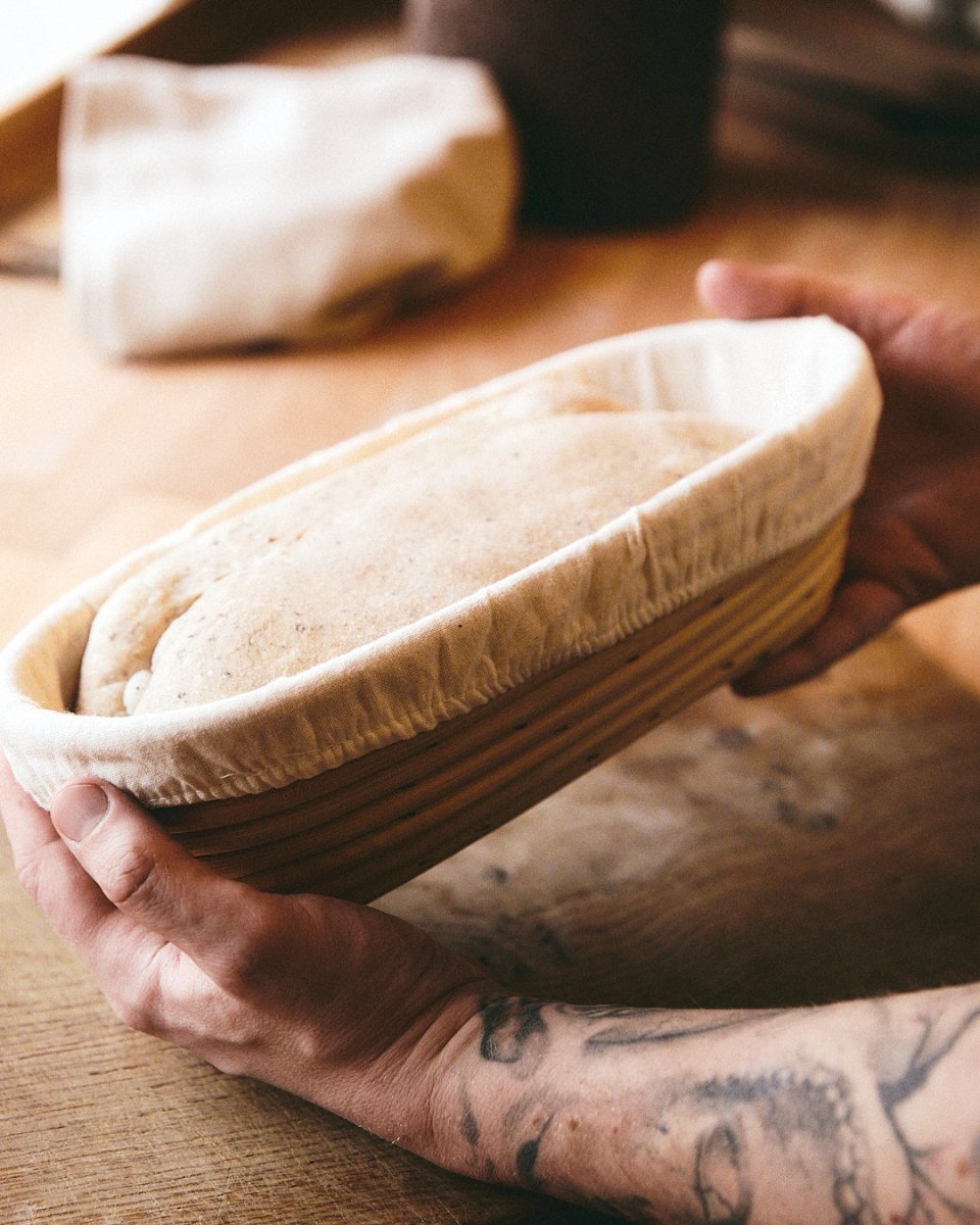 Proofing Basket Oval 1kg Custom Artisan Edition - SIMPEL - sourdough & coffee