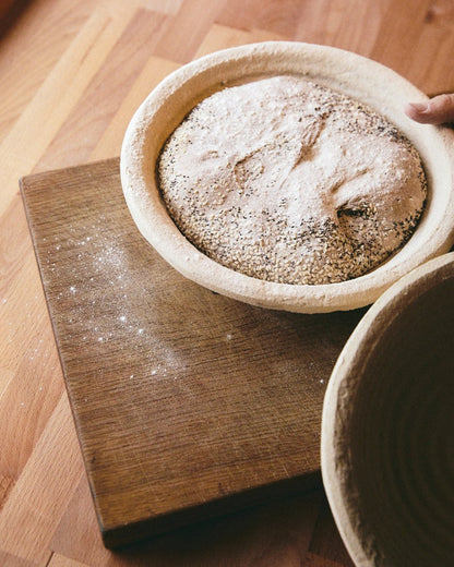 Proofing Basket Round 1kg Custom Artisan Edition - SIMPEL - sourdough & coffee