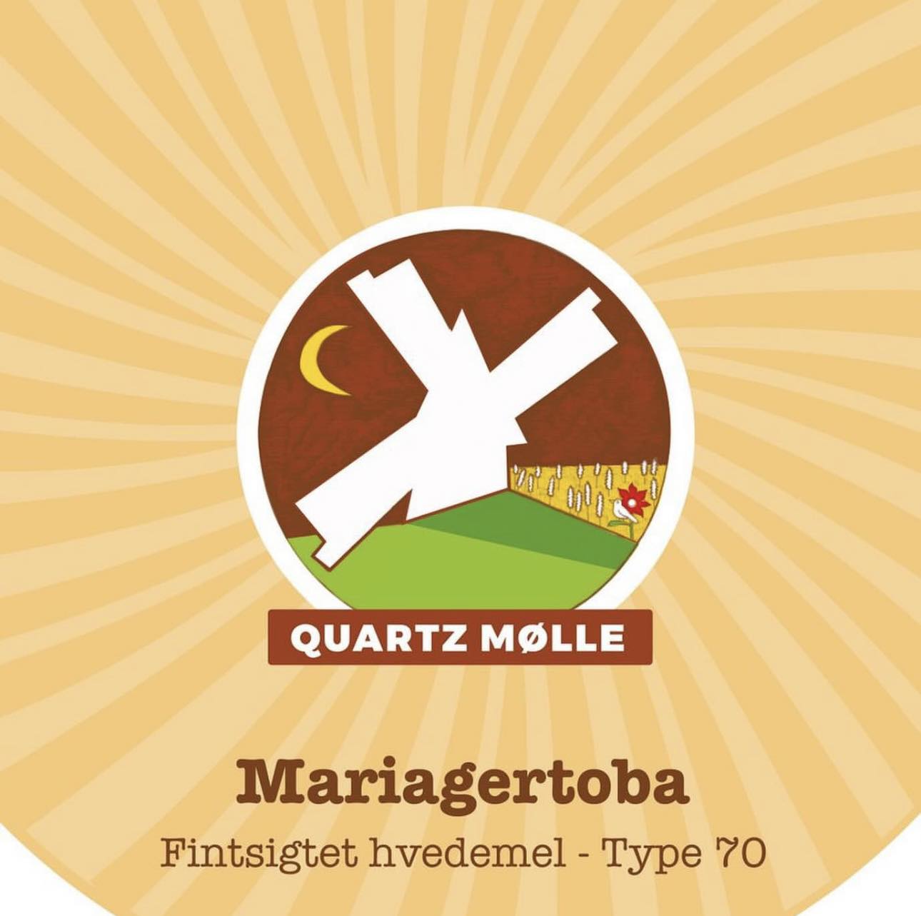 Quartz Mølle Mariagertoba Wheat BIO T70 fine sifted 3kg